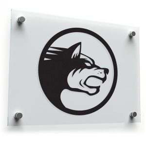 Wolf Head Silhouette Sticker