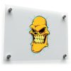 Yellow Skull Sticker – Fierce Grinning 1