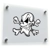 Angry Skull and Crossbones Sticker