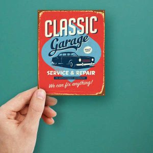 Alternative view of Classic Garage Service & Repair Sticker
