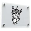 Edgy Skull with Crown Sticker 1