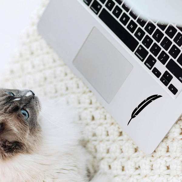 Feather Silhouette Sticker 7 Feather Silhouette Sticker - Image 5