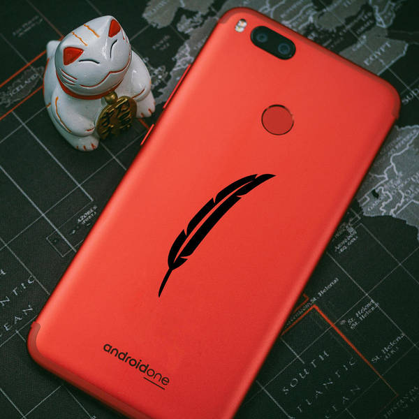 Feather Silhouette Sticker 8 Feather Silhouette Sticker - Image 6