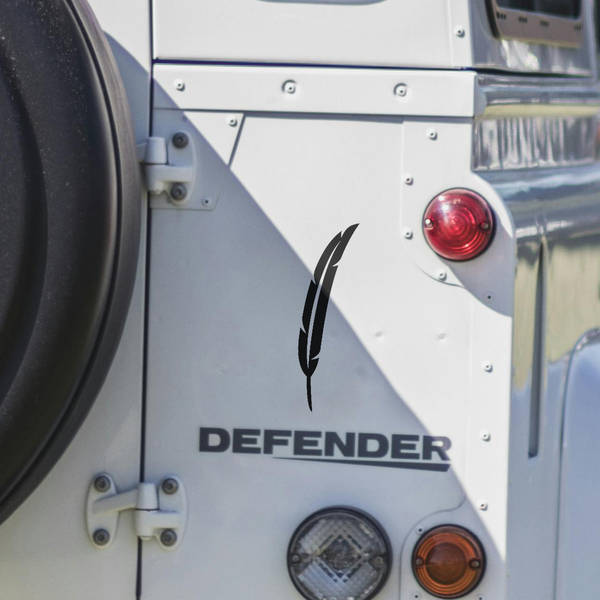 Feather Silhouette Sticker 10 Feather Silhouette Sticker - Image 8