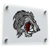 Fierce Wolf Head Vinyl Sticker