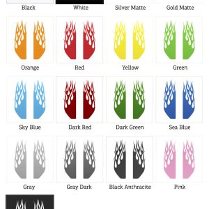 Alternative view of Flame Accent Vinyl Sticker Set