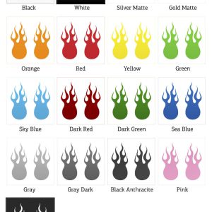Alternative view of Flame Drop Sticker Set