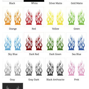 Alternative view of Flame Graphics Sticker Set