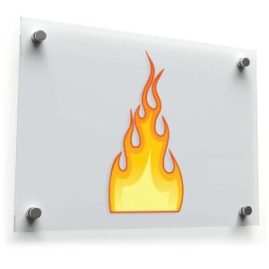 Flame Sticker Decal – Bold Yellow