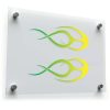 Green Flame Tribal Decal