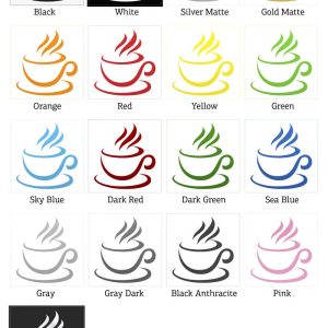 Alternative view of Hot Coffee Cup Sticker