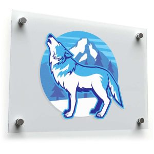 Howling Wolf Vinyl Sticker