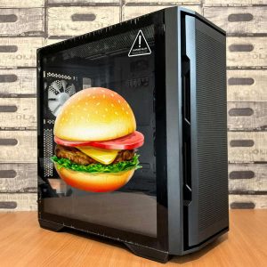 Alternative view of Juicy Cheeseburger Sticker – Realistic Food