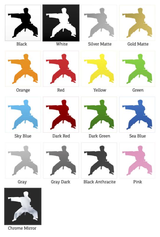 Karate Silhouette Sticker - Martial Arts - Stickers Factory
