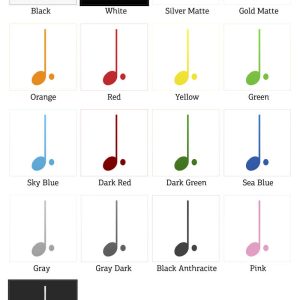 Alternative view of Music Note Sticker