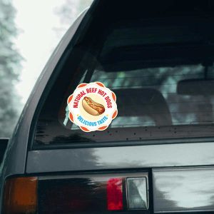 Alternative view of Natural Beef Hot Dog Sticker