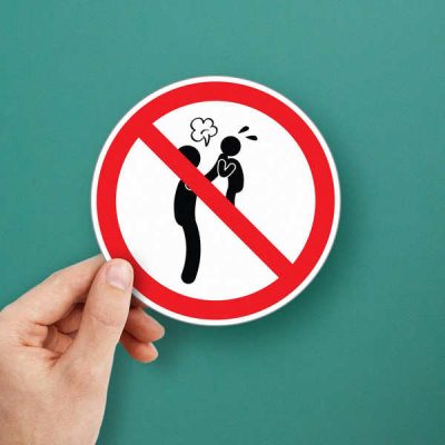 No Slap Sign No Slapping Sign Sticker - Stickers Factory