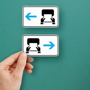 Alternative view of Paper Towel Dispenser Sign Sticker