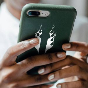 Alternative view of Pinstripe Flame Vinyl Sticker Set