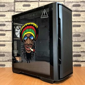 Alternative view of Rasta Man Sticker – Vibrant Reggae