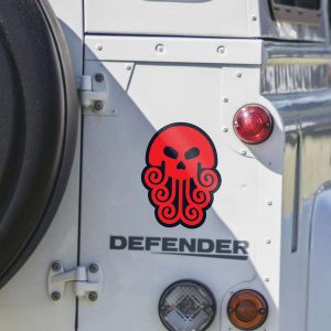 Alternative view of Red Skull Tentacle Sticker