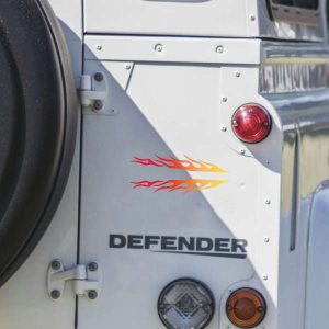 Alternative view of Red-to-Yellow Flame Decals