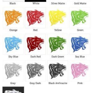 Alternative view of Roaring Lion Head Decal