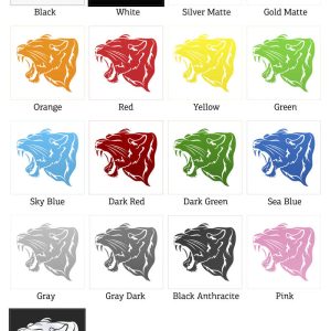 Alternative view of Roaring Lion Head Vinyl Sticker