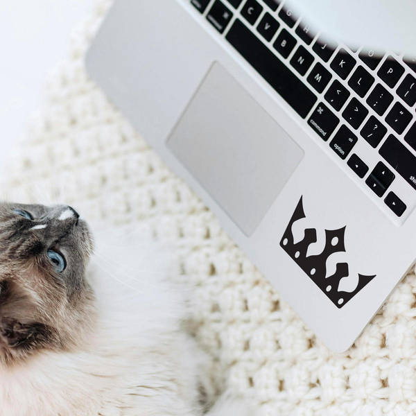 Royal Crown Silhouette Sticker 4 Royal Crown Silhouette Sticker - Image 2