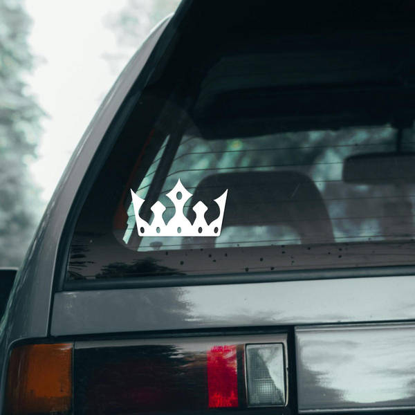 Royal Crown Silhouette Sticker 10 Royal Crown Silhouette Sticker - Image 8