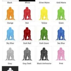 Alternative view of Runner on Starting Blocks Decal