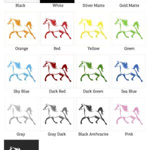 Alternative view of Running Horse Sticker - Dynamic Horse