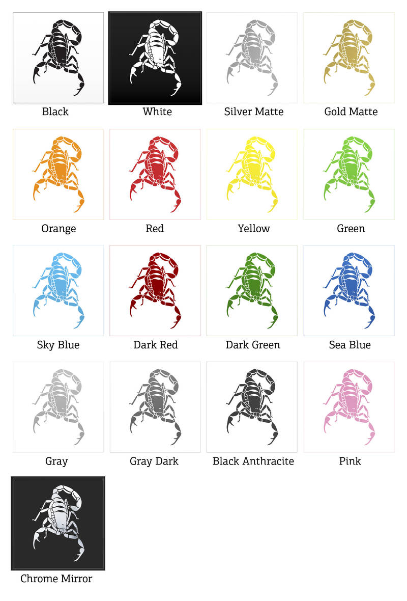 Scorpion Decal - Detailed Scorpion Sticker - Image 3