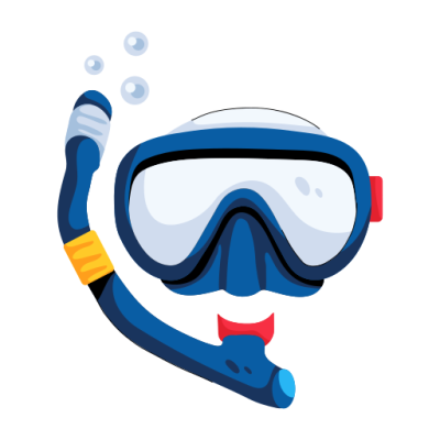 scuba mask sticker