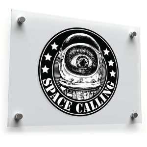Space Calling Astronaut Sticker