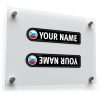 Custom Name sticker with Slovenia Flag