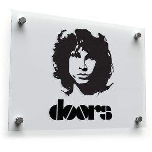 Jim Morrison Portrait & The Doors Logo Sticker