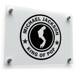 Michael Jackson "King of Pop" Circle Sticker