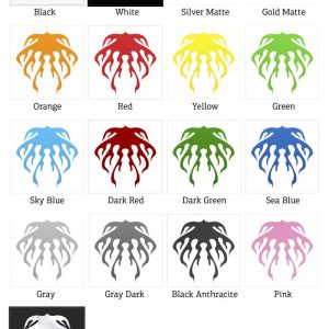 Alternative view of Tribal Abstract Jellyfish Vinyl Sticker