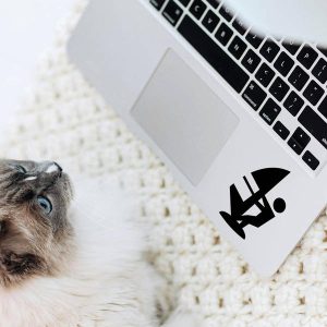 Alternative view of Windsurfing Silhouette Sticker