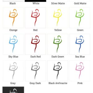 Alternative view of Yoga Pose Decal - Abstract Yoga