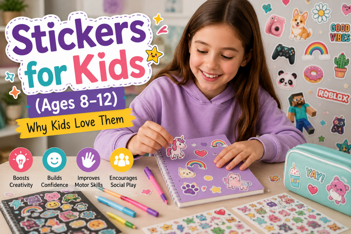 Stickers for Kids: Why Children Love Decorating Everything (Ages 8–12) 1 Stickers for Kids: Why Children Love Decorating Everything (Ages 8–12)